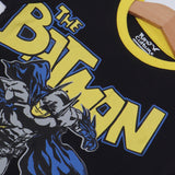 BLACK THE BATMAN PRINTED HALF SLEEVES T-SHIRT