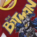 MAROON THE BATMAN PRINTED HALF SLEEVES T-SHIRT
