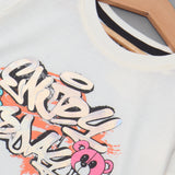 WHITE ENJOY TODAY PRINTED T-SHIRT TOP FOR GIRLS