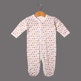 WHITE HEARTS PRINTED FULL BODY FULL SLEEVES ROMPERS