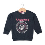 Load image into Gallery viewer, NAVY BLUE RAMONES PRINTED SWEATSHIRT FOR GIRLS
