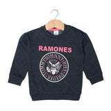 NAVY BLUE RAMONES PRINTED SWEATSHIRT FOR GIRLS