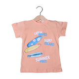 MINOR DEFECTION PEACH WITH BLUE SHORTS CATCH WAVES SUMMERS BABA SUIT