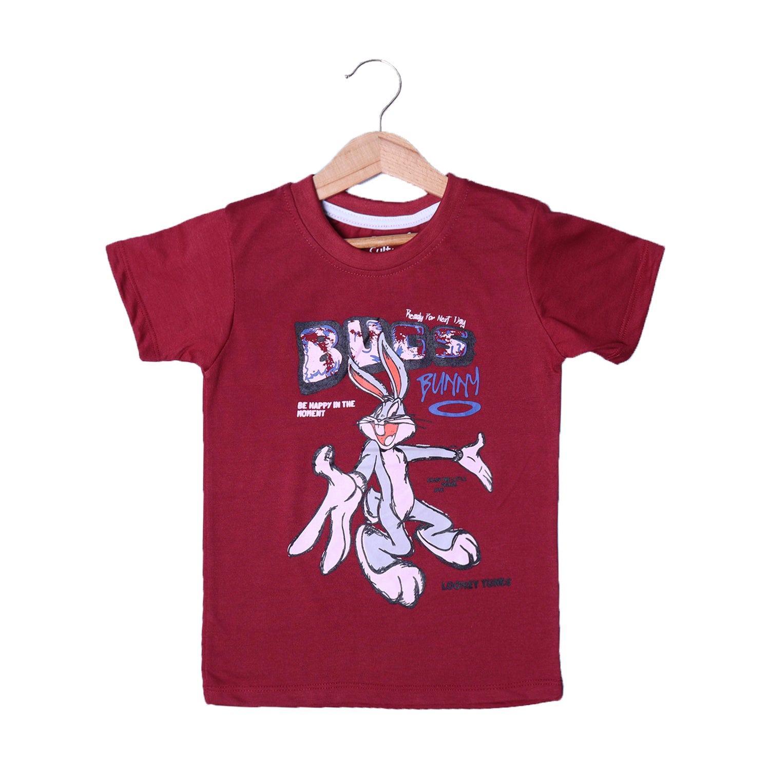 MAROON BUGS BUNNY PRINTED T-SHIRT FOR BOYS Secondary image