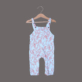 SKY BLUE ANIMALS PRINTED COTTON TERRY FABRIC DUNAGREE