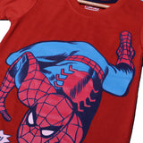 DARK BROWN SPIDER-MAN PRINTED HALF SLEEVES T-SHIRT