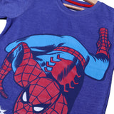 PURPLE SPIDER-MAN PRINTED HALF SLEEVES T-SHIRT