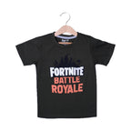 GREEN FORTNITE BATTLE PRINTED HALF SLEEVES T-SHIRT