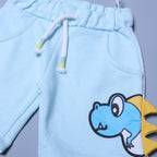 SKY BLUE DINOSAUR PRINTED SHORTS FOR SUMMERS