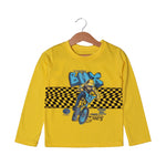 Load image into Gallery viewer, YELLOW BMX BIKE PRINTED FULL SLEEVES T-SHIRT
