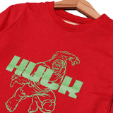 RED HULK PRINTED FULL SLEEVES T-SHIRT