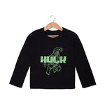 Load image into Gallery viewer, BLACK HULK PRINTED FULL SLEEVES T-SHIRT
