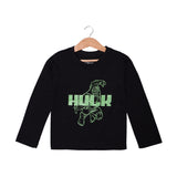 BLACK HULK PRINTED FULL SLEEVES T-SHIRT