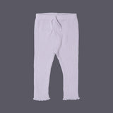 LIGHT BLUE WITH KNOT BOTTOM FRIL THERMAL FABRIC PLAIN PAJAMA TROUSER