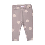 GREY BIG POLKA DOTS HEAVY RIBBED FABRIC PAJAMA FOR GIRLS
