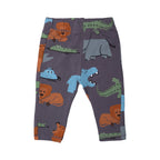 GREY TERRY FABRIC DINO LION PRINTED PAJAMA / TROUSER