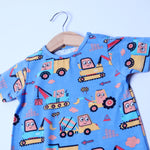 Load image into Gallery viewer, BLUE SAILEROAD PRINT HALF BODY ROMPER

