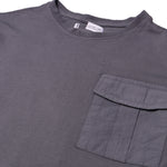 Load image into Gallery viewer, MINOR DEFECTION DARK GREY PLAIN WITH POCKET FULL SLEEVES T-SHIRT
