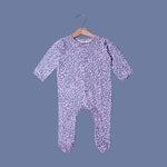 Load image into Gallery viewer, PINK CHEETAH PRINT COTTON JERSY FABRIC FULL BODY FULL SLEEVES ROMPER
