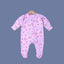 PINK KITTY & TEDDY FACE PRINT FULL BODY FULL SLEEVES ROMPERS