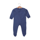 NAVY BLUE PLAIN FULL BODY FULL SLEEVES ROMPERS