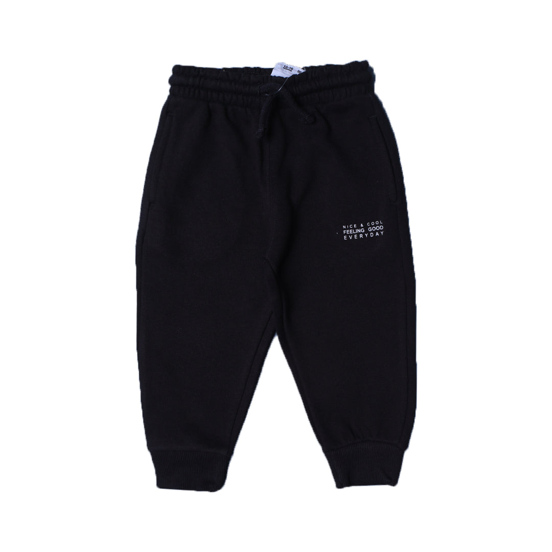 BLACK FEELING GOOD PRINT JOGGER PANTS TROUSER FOR WINTERS Secondary image