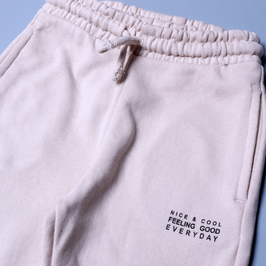 CREAM FEELING GOOD PRINT JOGGER PANTS TROUSER FOR WINTERS