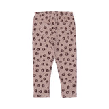 BROWN FLOWERS BACK DOUBLE POCKET HEAVY RIBBED FABRIC PAJAMA FOR GIRLS