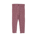 Load image into Gallery viewer, PURPLE FLOWERS PRINTED HEAVY RIBBED FABRIC PAJAMA FOR GIRLS
