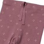 Load image into Gallery viewer, PURPLE FLOWERS PRINTED HEAVY RIBBED FABRIC PAJAMA FOR GIRLS

