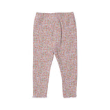 ORANGE & YELLOW FLOWERS PRINTED RIBBED FABRIC PAJAMA