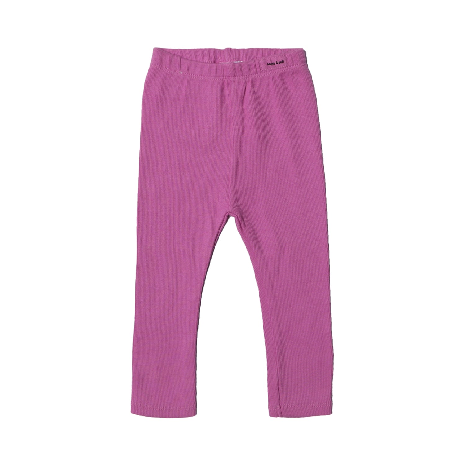 LILAC PURPLE RIBBED FABRIC PLAIN BACK POCKET PAJAMA Main image