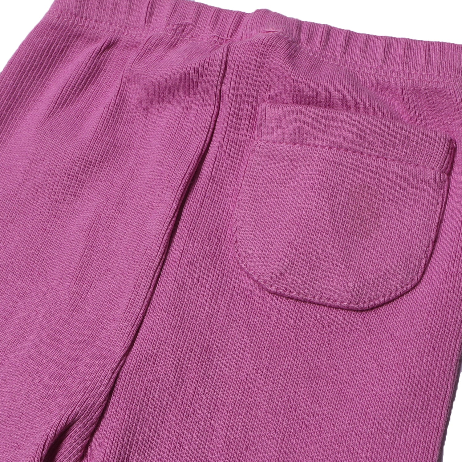 LILAC PURPLE RIBBED FABRIC PLAIN BACK POCKET PAJAMA Secondary image