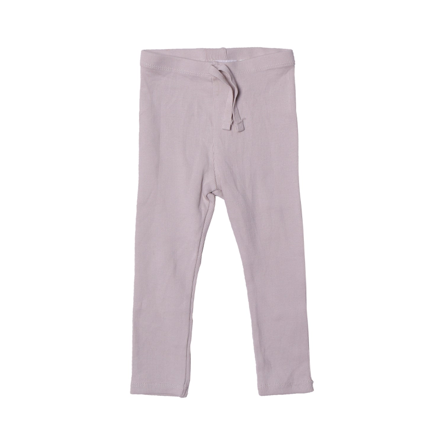 NEW FAWN WITH KNOT RIBBED FABRIC PLAIN PAJAMA TROUSER (MINOR DEFECTION)