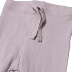 NEW FAWN WITH KNOT RIBBED FABRIC PLAIN PAJAMA TROUSER (MINOR DEFECTION)