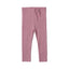 SALMON PINK WITH KNOT RIBBED FABRIC PLAIN PAJAMA TROUSER