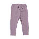 Load image into Gallery viewer, LIGHT PURPLE WITH KNOT RIBBED FABRIC PLAIN PAJAMA TROUSER
