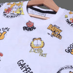 Load image into Gallery viewer, WHITE GARFIELD PRINTED HALF SLEEVES T-SHIRT FOR BOYS
