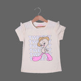 LIME TWEETY PRINTED T-SHIRT TOP FOR GIRLS