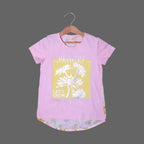 BABY PINK BEAUTY BLOSSOMS PRINTED T-SHIRT TOP FOR GIRLS