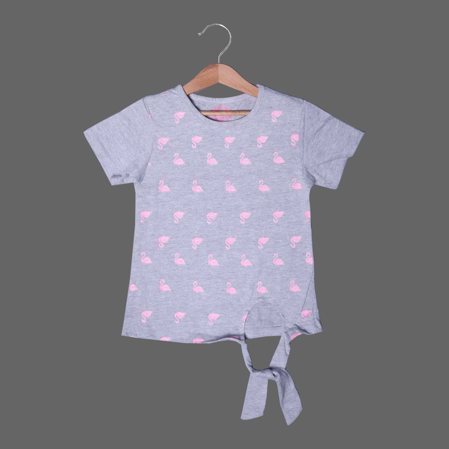 HAZEL GREY SWANS PRINTED T-SHIRT TOP FOR GIRLS Secondary image