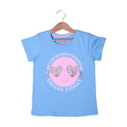 BLUE BE THE REASON HEARTS PRINTED T-SHIRT TOP FOR GIRLS