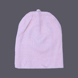 BABY PINK WITH WHITE DOTS PRINTED CAP FOR BOTH