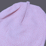 BABY PINK WITH WHITE DOTS PRINTED CAP FOR BOTH