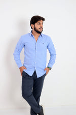 Load image into Gallery viewer, SKY BLUE - PREMIUM QUALITY CASUAL SHIRT FOR MEN
