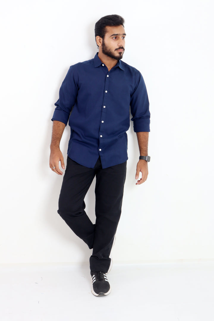 NAVY BLUE - PREMIUM QUALITY CASUAL SHIRT FOR MEN