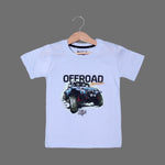 Load image into Gallery viewer, BLUE OFFROAD PRINTED HALF SLEEVES T-SHIRT FOR BOYS
