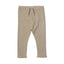TAN BROWN WITH KNOT THERMAL FABRIC BOTTOM FRIL PLAIN PAJAMA TROUSER
