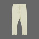 Load image into Gallery viewer, YELLOW WITH KNOT THERMAL FABRIC BOTTOM FRIL PLAIN PAJAMA TROUSER
