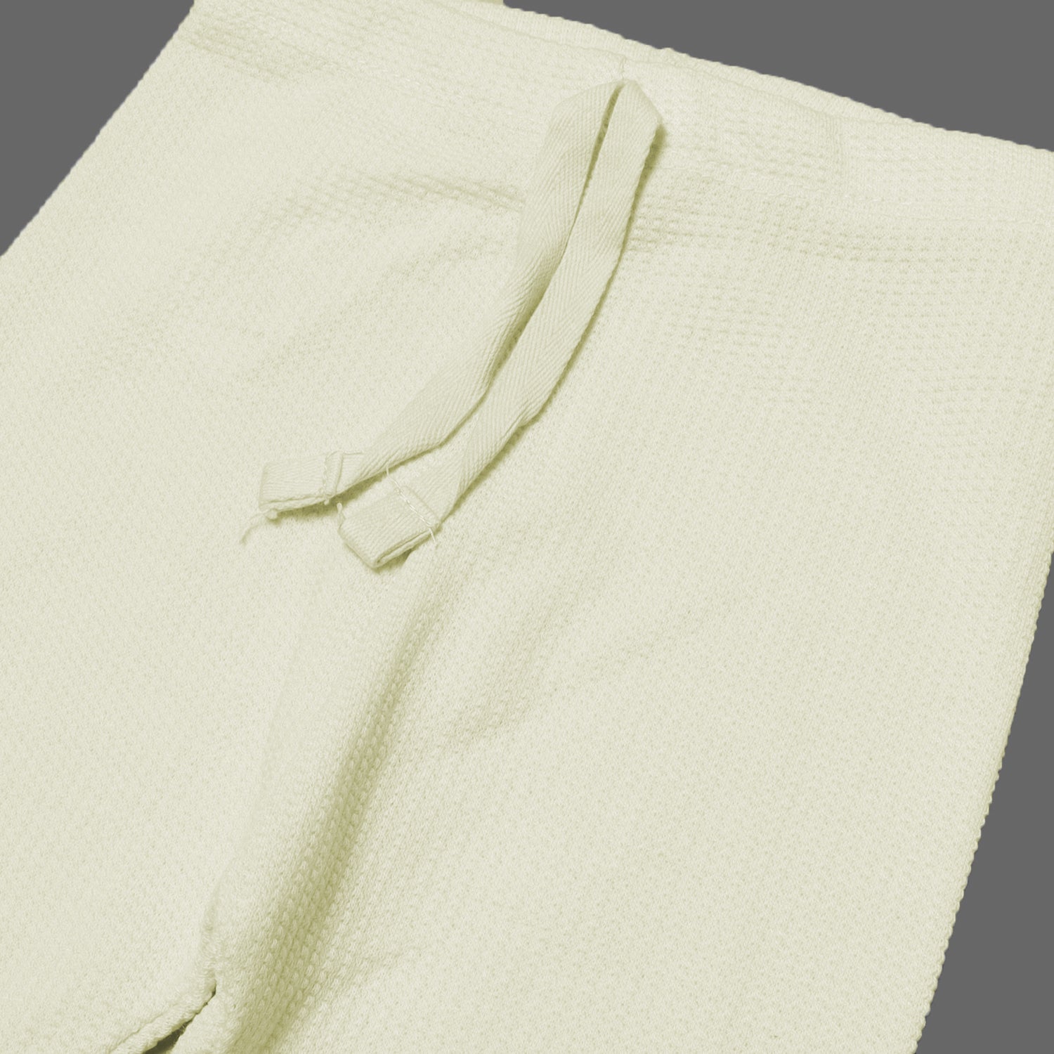 YELLOW WITH KNOT THERMAL FABRIC BOTTOM FRIL PLAIN PAJAMA TROUSER Secondary image